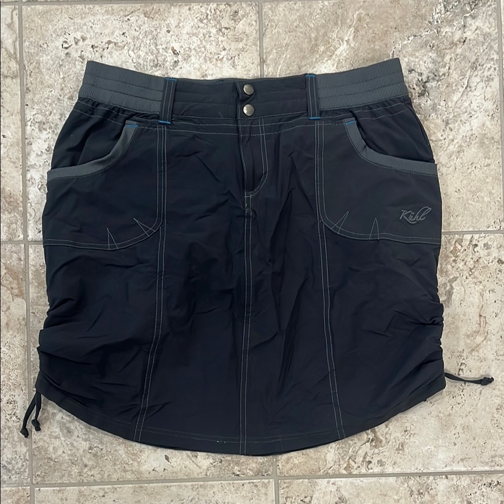 Kuhl Black Mini Skirt Ruched Athletic